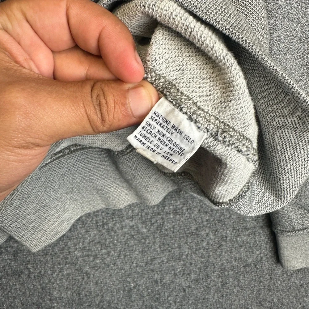 Polo Ralph Lauren Full Zip Hoodie Mens XL Gray Cotton Fleece Logo Sweatshirt‎